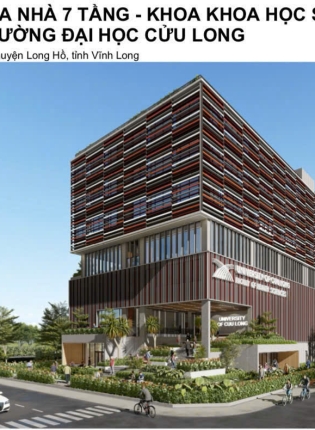 Công trình trường Đại Học Cửu Long - Vĩnh Long