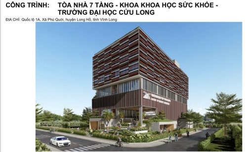 Công trình trường Đại Học Cửu Long - Vĩnh Long
